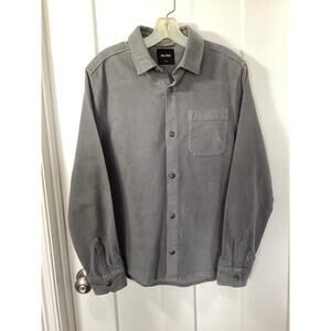 Du/er No sweat moleskin shirt button up  - Gray mens size small classic preppy